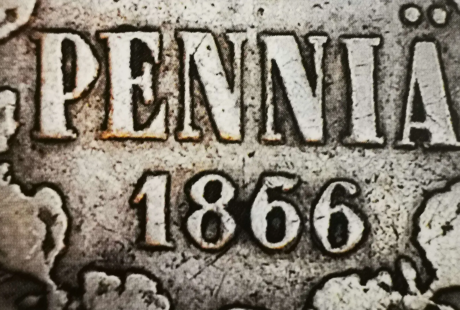25 penniä 1866 malli 3 arvopuoli