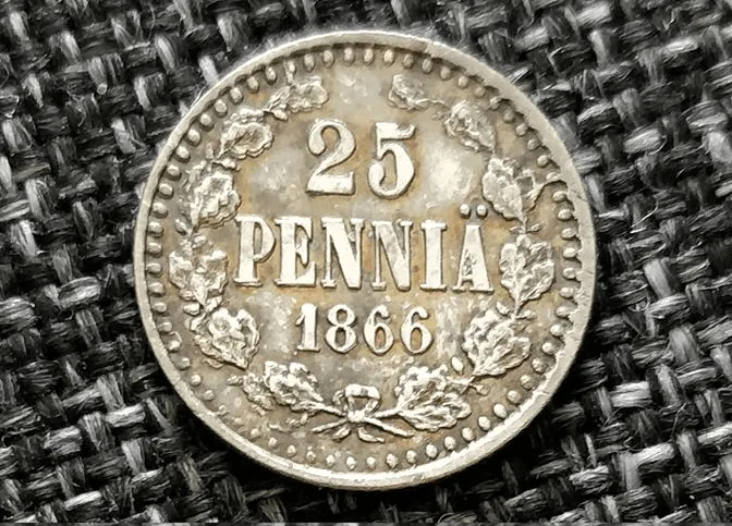 25 penniä variantti SNY 266.3.1 - Arvopuoli