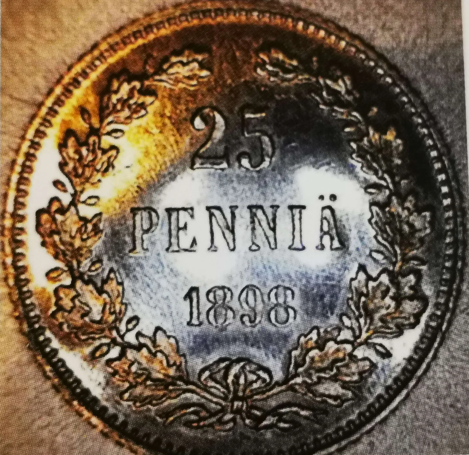 25 penniä 1898 variantti 1.2 arvopuoli