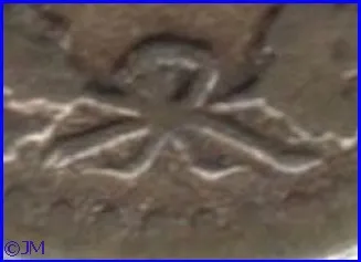 25 penniä 1865 rusettimalli IIc