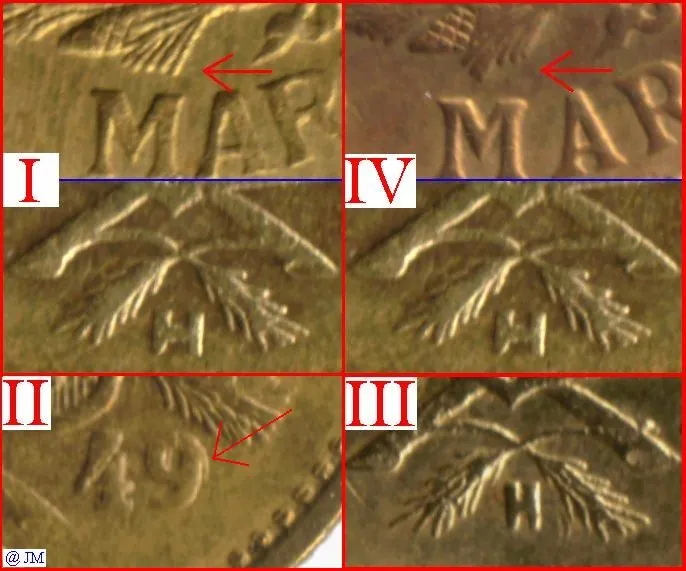 5 markkaa 1949 variantit
