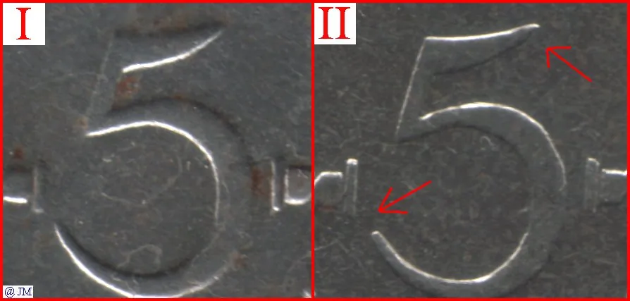 5 markkaa 1953 variantit