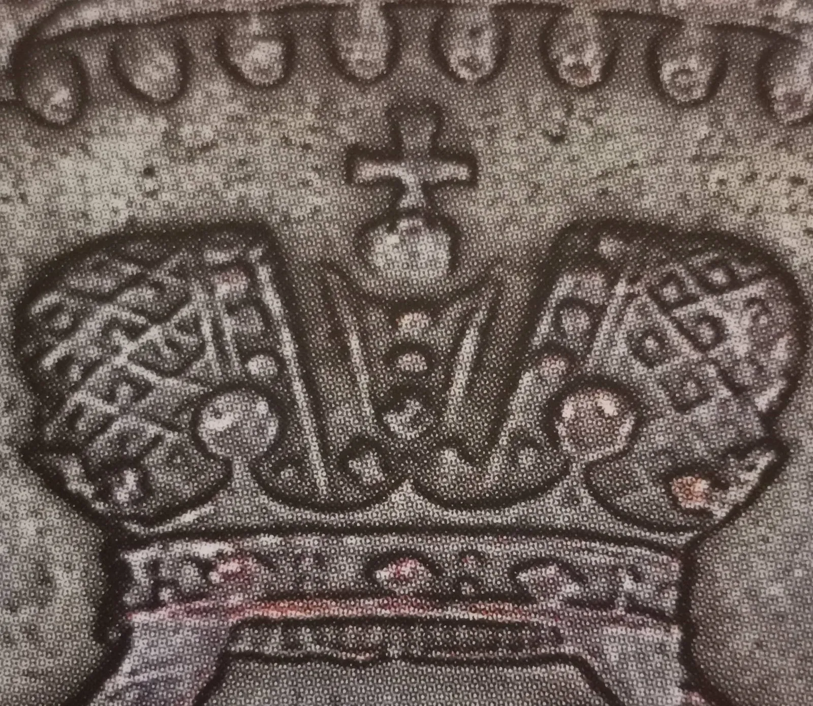 5 pennia 1865 - variantti 1 - Tunnuspuoli