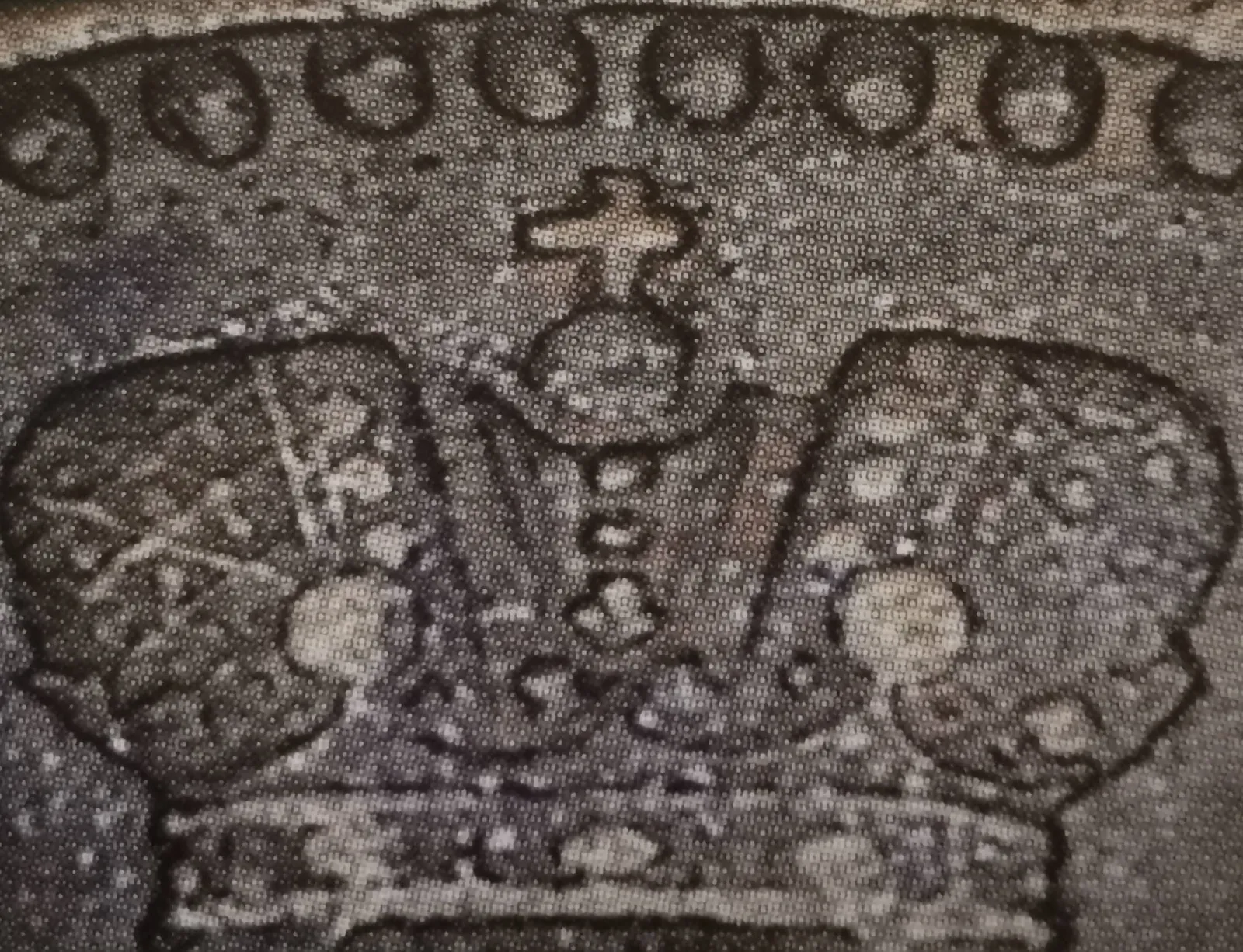 5 pennia 1865 - variantti 2 - Tunnuspuoli