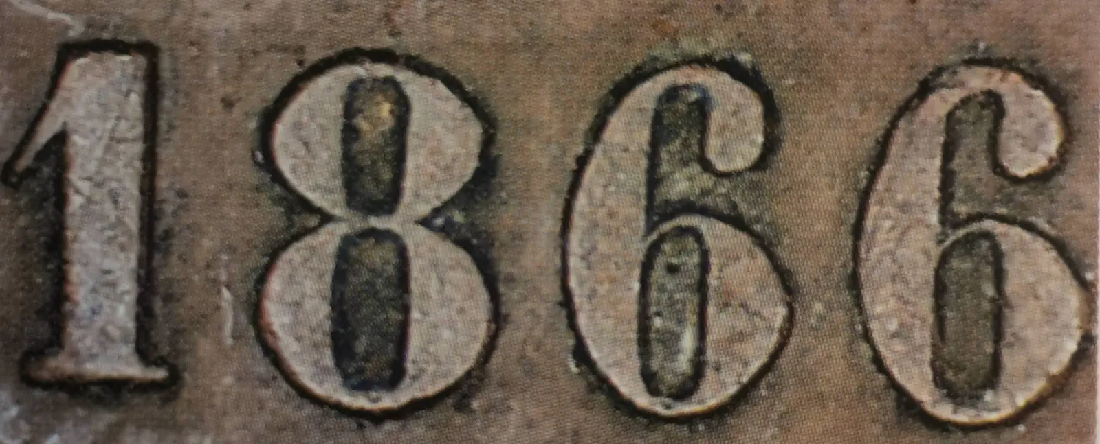 5 pennia 1866 - variantti 2.2 - Arvopuoli