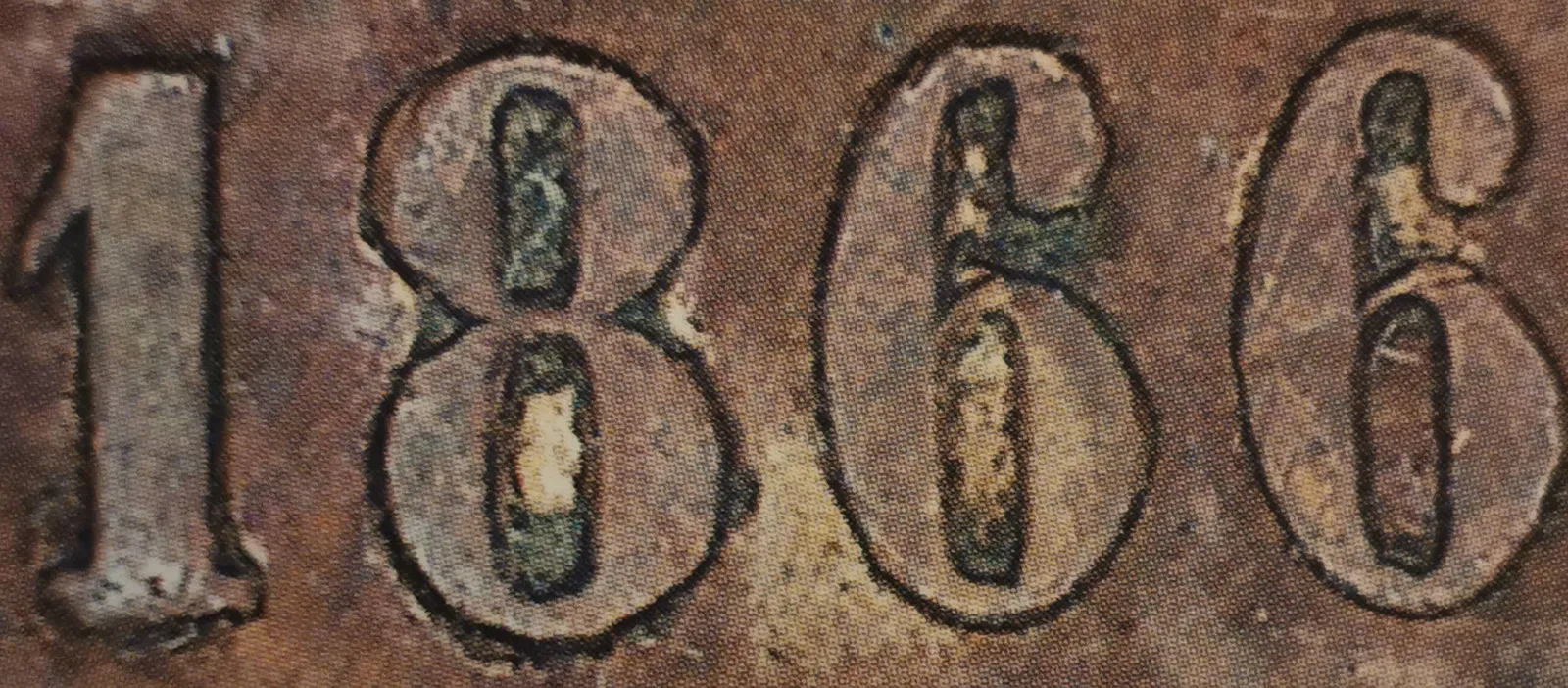 5 pennia 1866 - variantti 2.4 - Arvopuoli