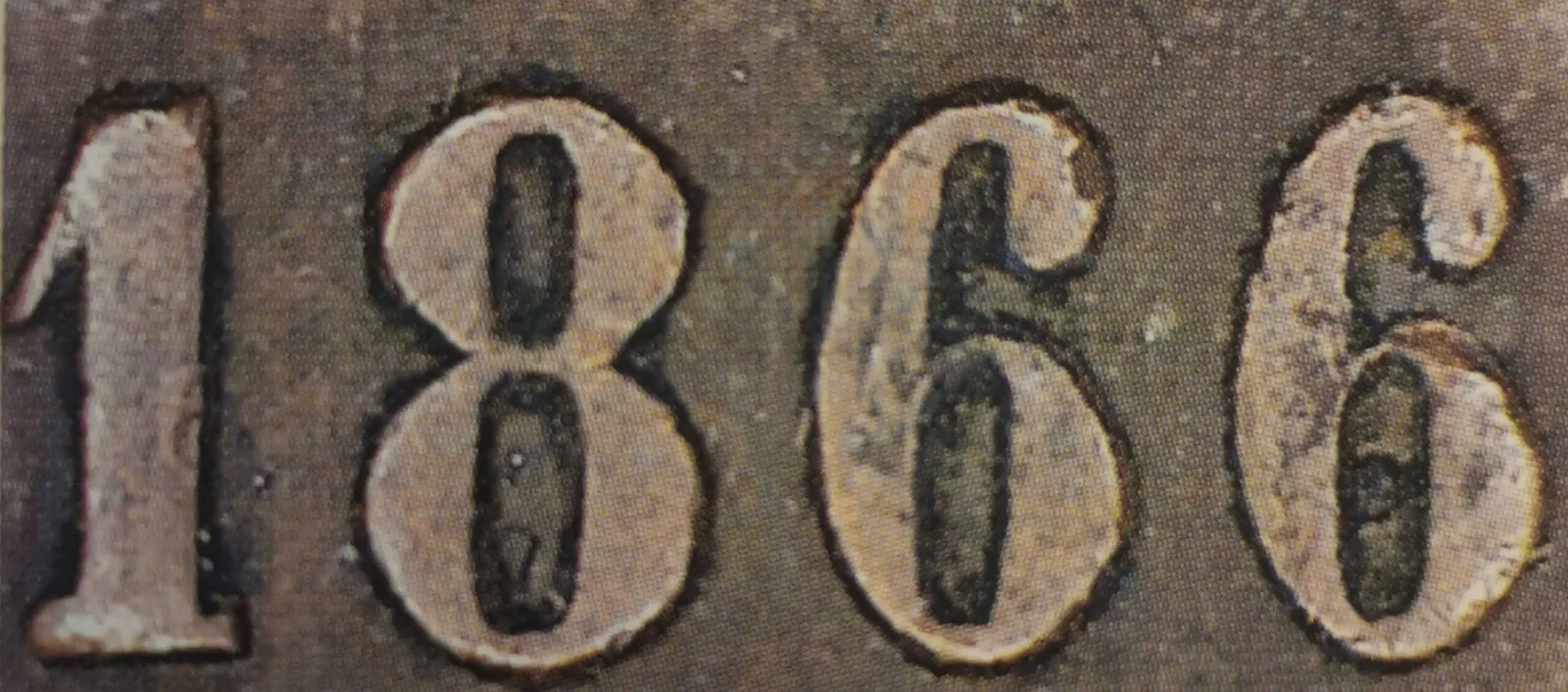 5 pennia 1866 - variantti 4.2 - Arvopuoli