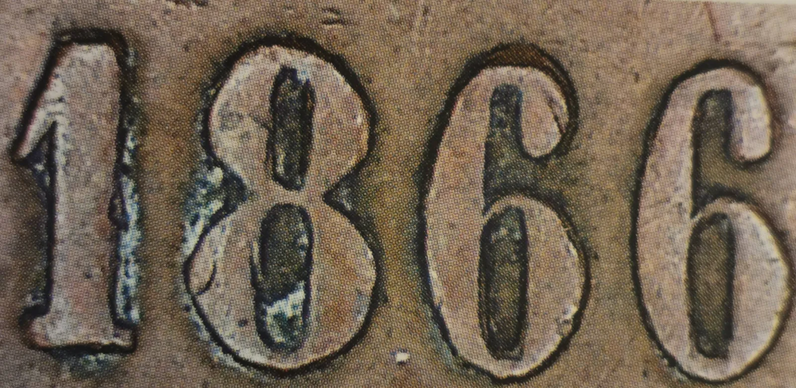 5 pennia 1866 - variantti 4.3 - Arvopuoli