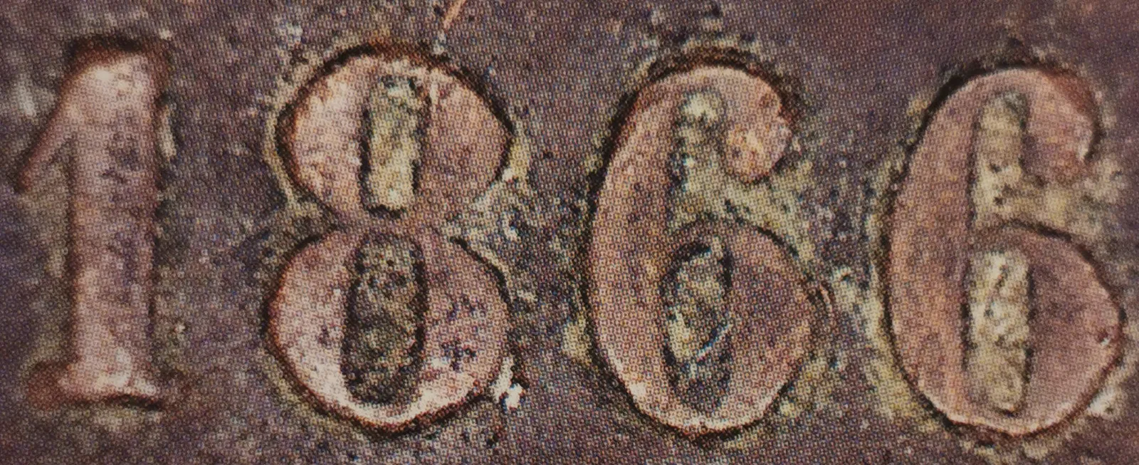 5 pennia 1866 - variantti 5.2 - Arvopuoli