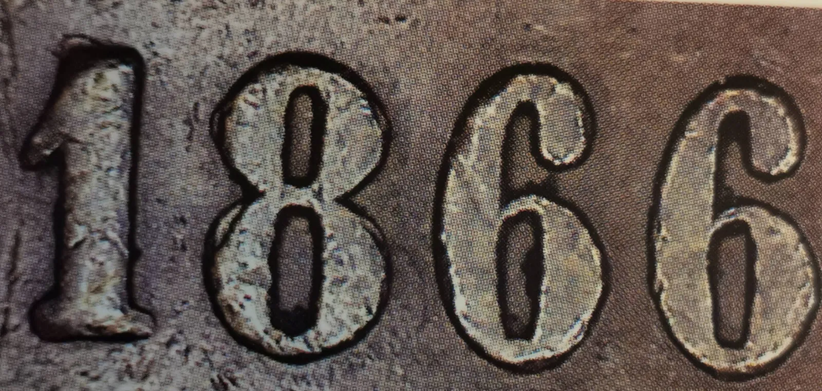 5 pennia 1866 - variantti 5.4 - Arvopuoli