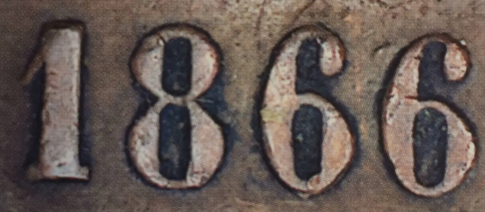 5 pennia 1866 - variantti 6.1 - Arvopuoli