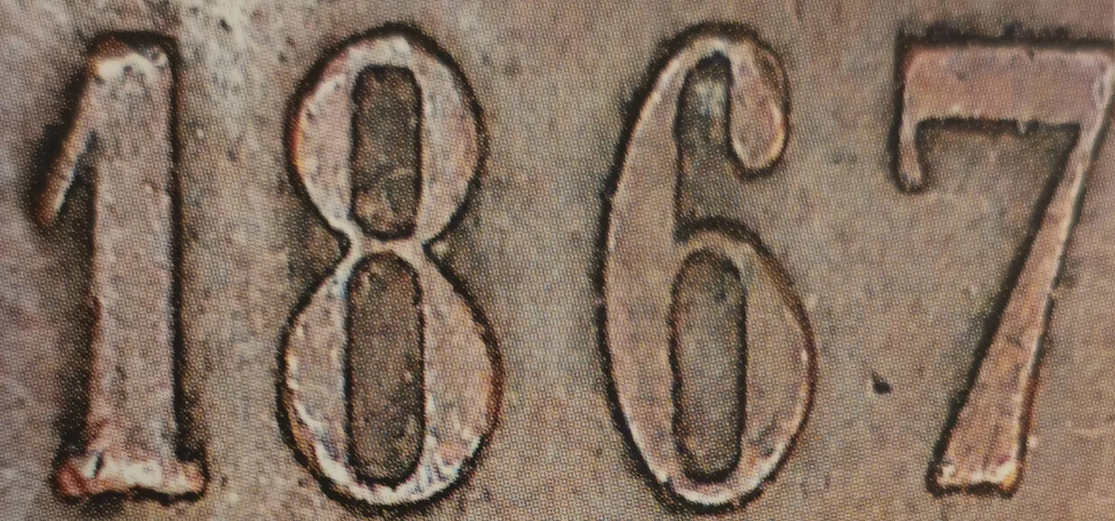 5 pennia 1867 - variantti 1.1 - Arvopuoli