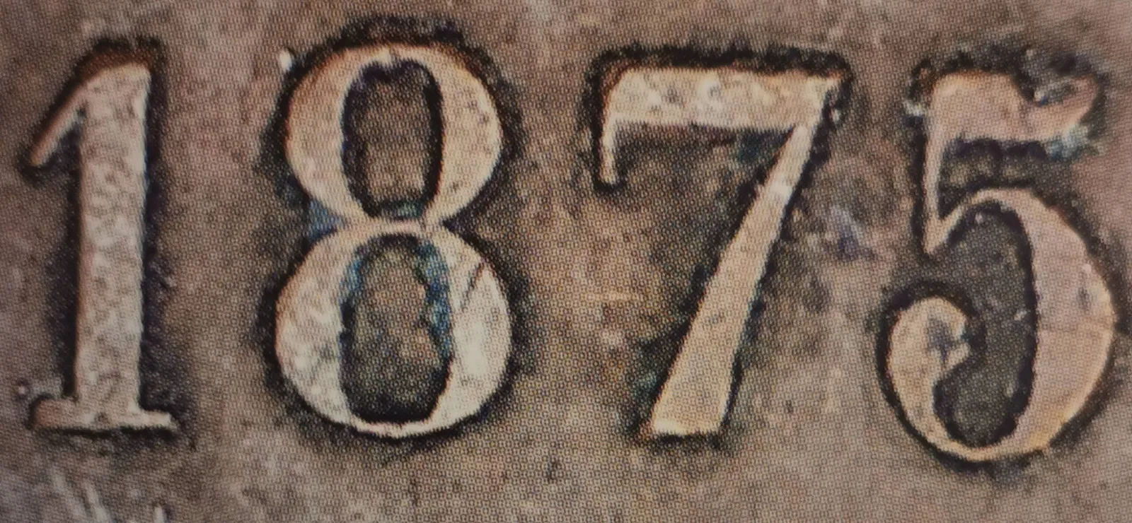 5 pennia 1875 - variantti 1.1 - Arvopuoli