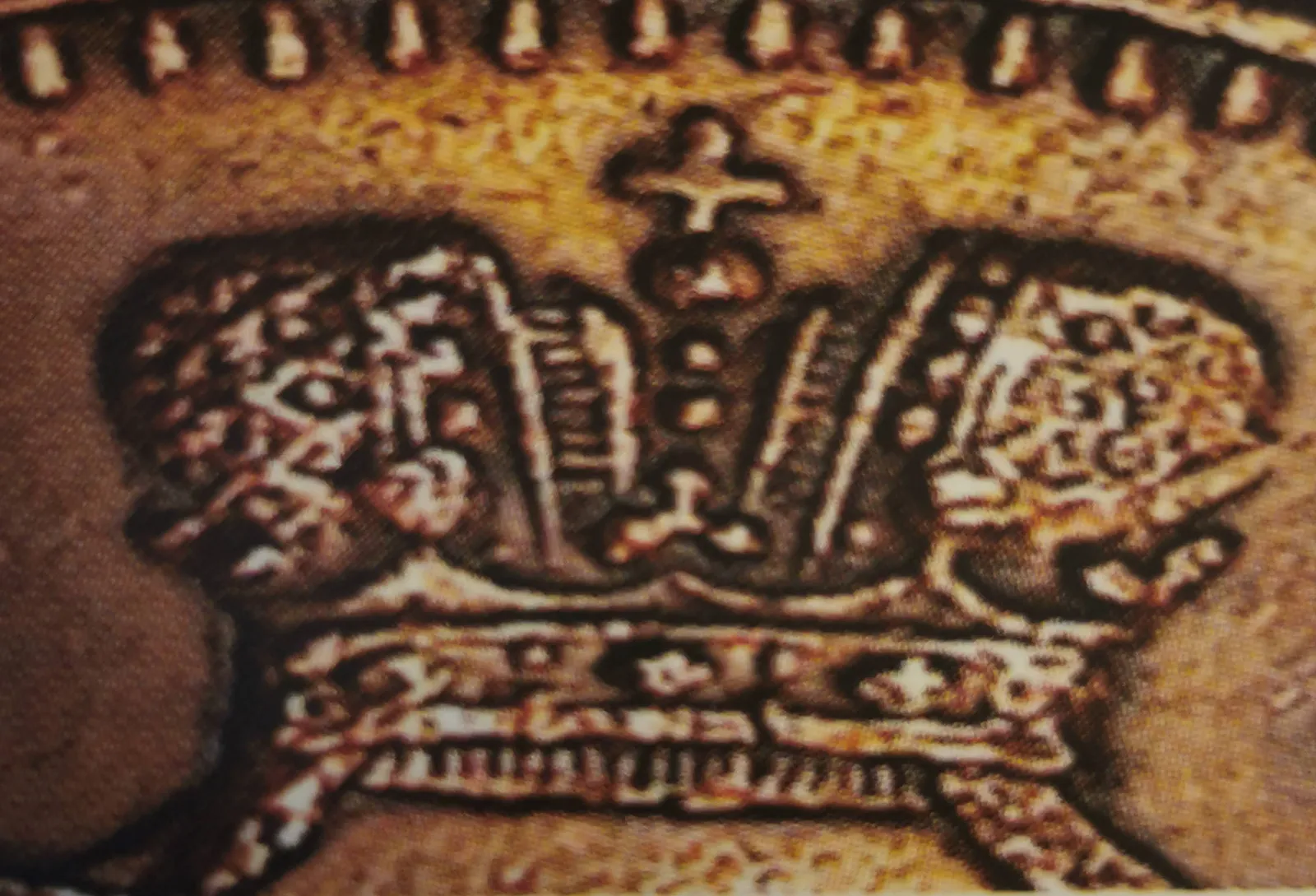 5 pennia 1907 - variantti 1.1 - Tunnuspuoli