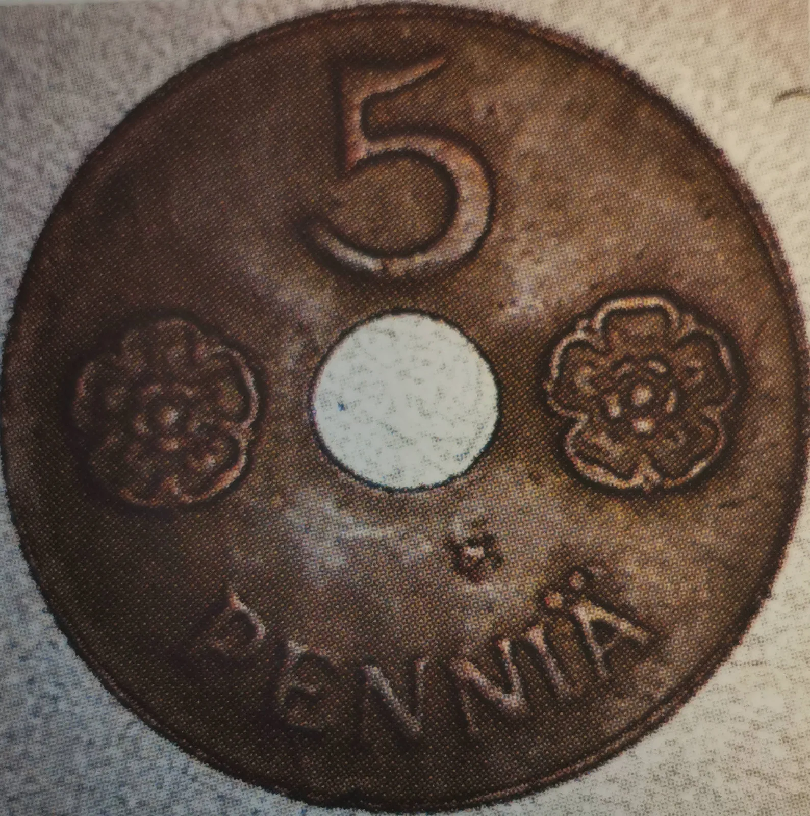 5 pennia 1942 - variantti 1.2 - Arvopuoli