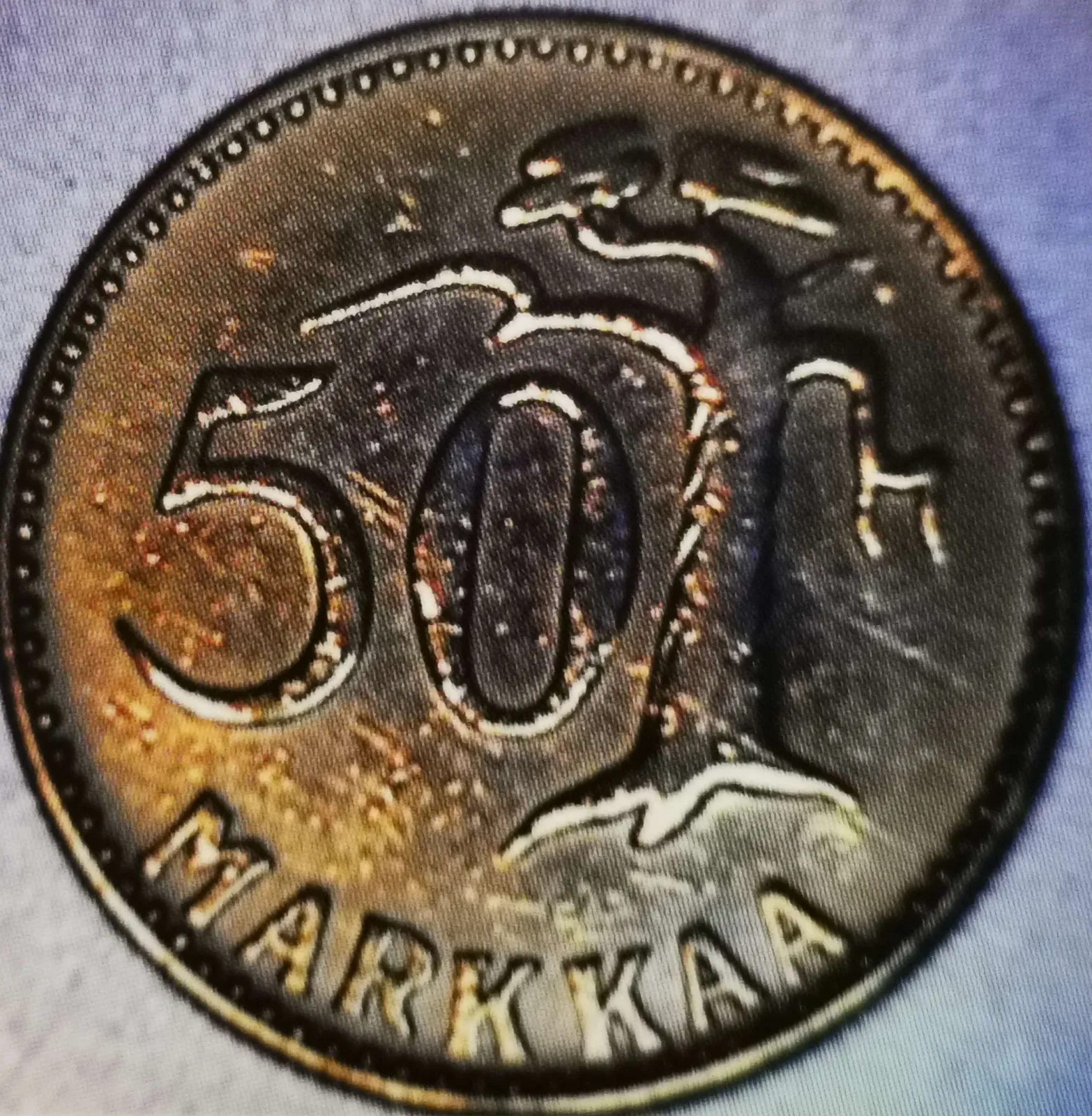 50 markkaa 1954 variantti 1.1 arvopuoli