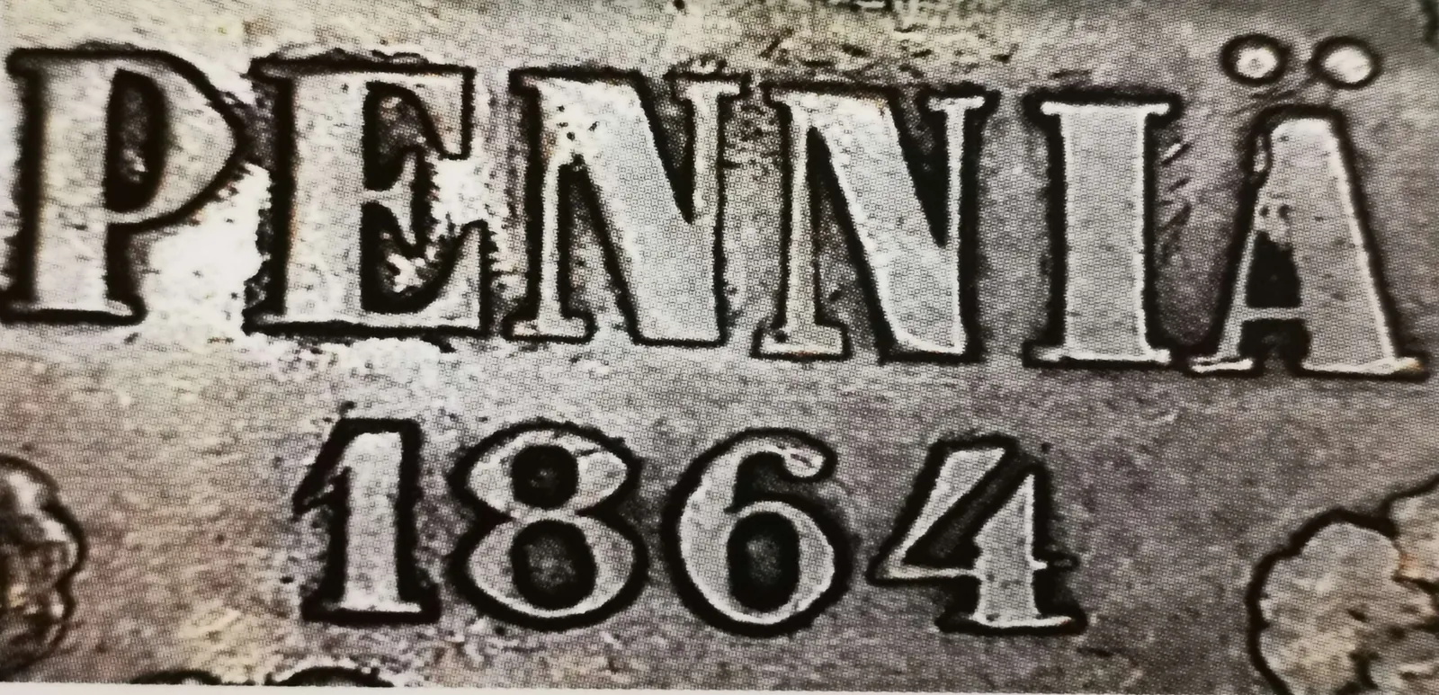 50 penniä 1864 variantti 1.2 arvopuoli