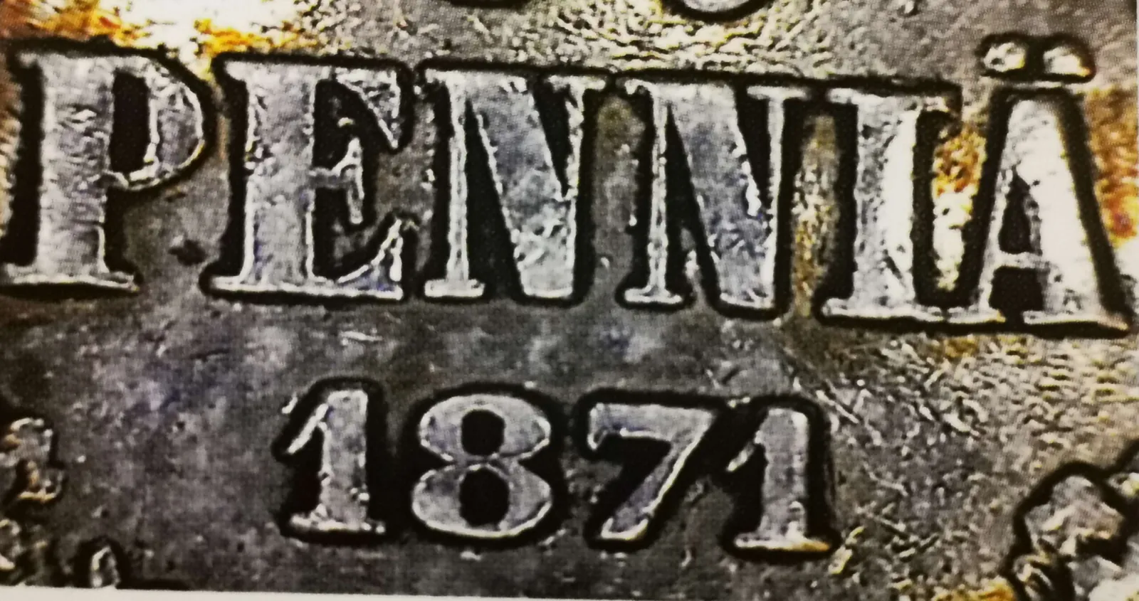 50 penniä 1871 variantti 1.1 arvopuoli
