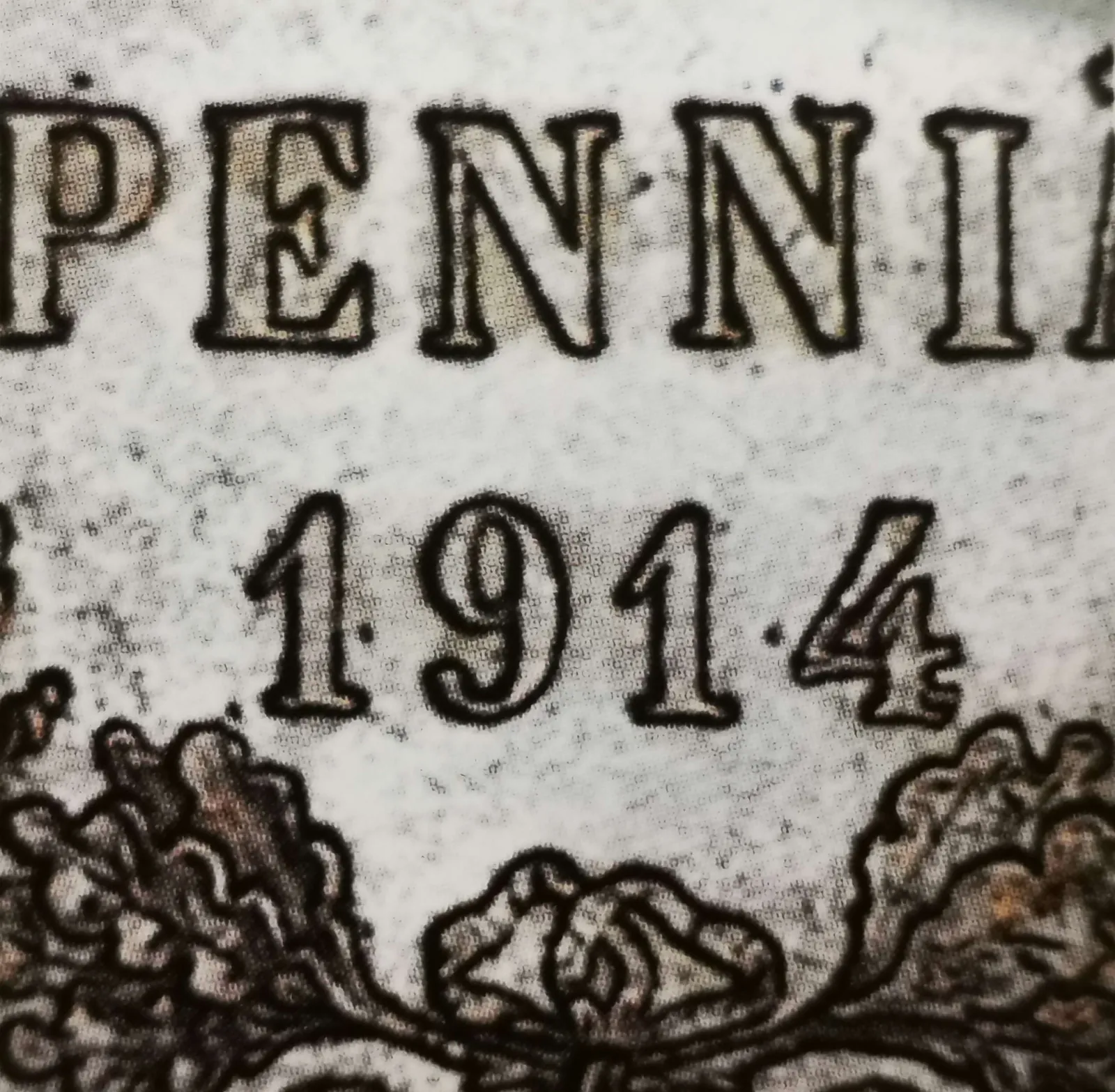 50 penniä 1914 variantti 1.2 arvopuoli