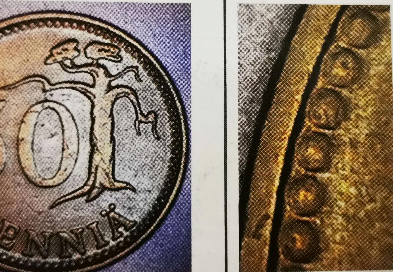50 penniä 1971 variantti 1.2 tunnuspuoli