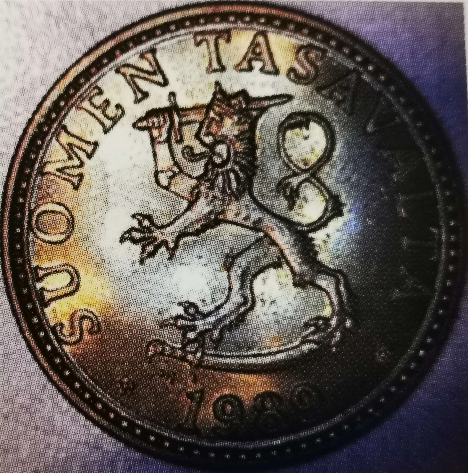 50 penniä 1989 variantti 1.2 tunnuspuoli