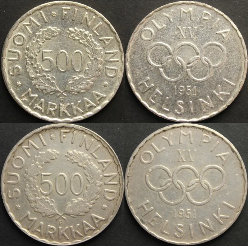 Aito 1951 vs. väärennös — yksityiskohtien vertailu.